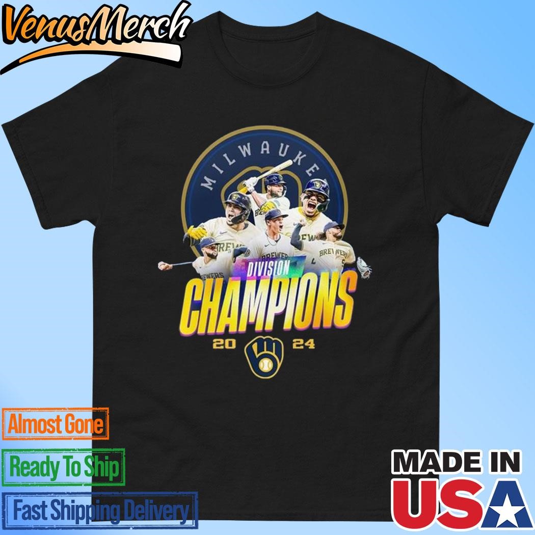 Official Milwaukee Brewers MLB NL Division Champions 2024 T-Shirt