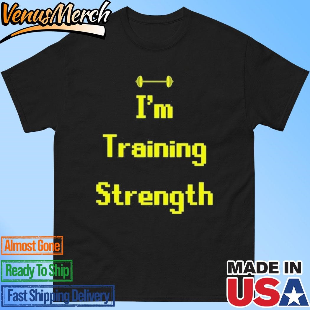 Official Minu Wearing I'm Training Strength Shirt