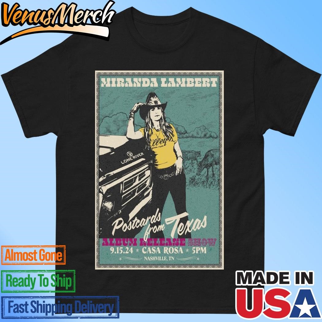 Official Miranda Lambert At Casa Rosa In Nashville, TN On September 15 2024 Poster Shirt