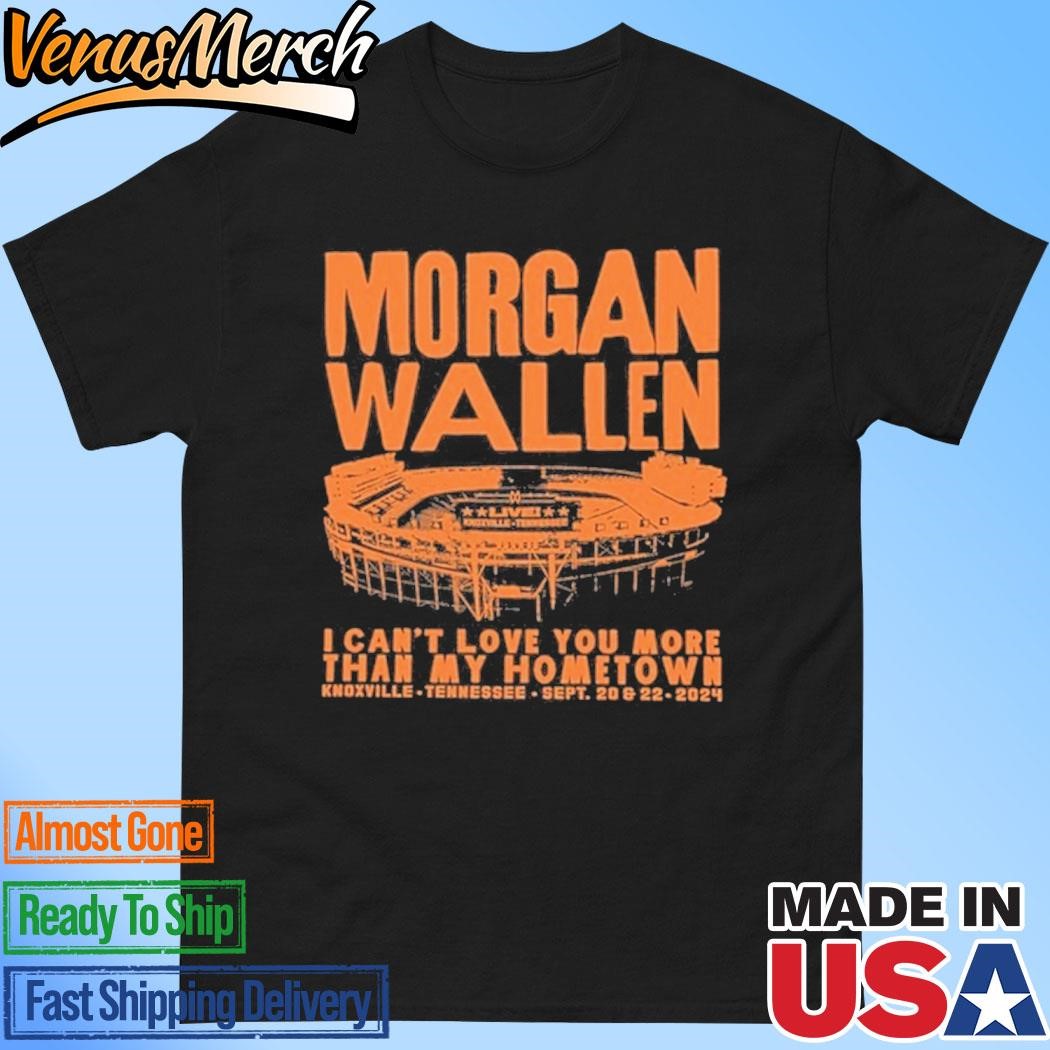 Official Morgan Wallen Live Knoxville Tennessee Sept 20 & 22 2024 Shirt