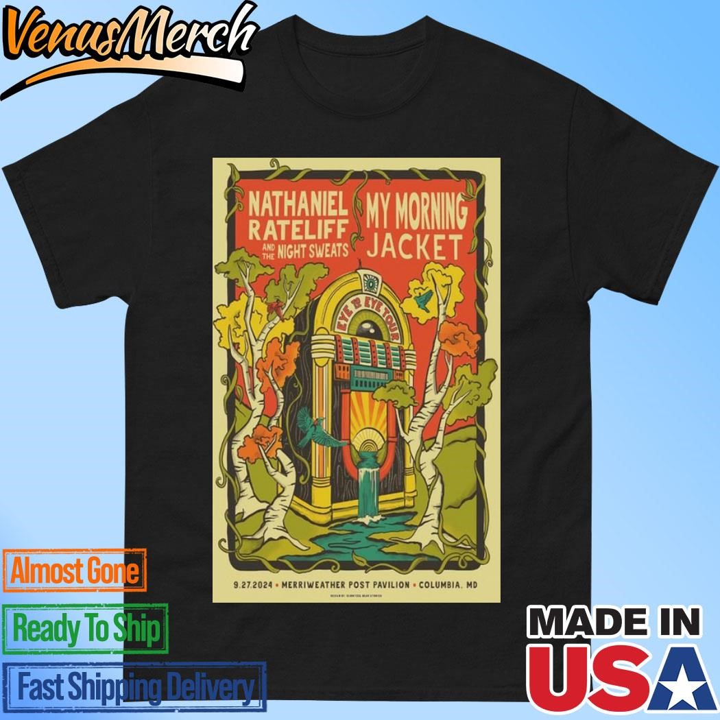 Official My Morning Jacket Sept 27 2024 Merriweather Post Pavilion Columbia, MD Tour Poster Shirt