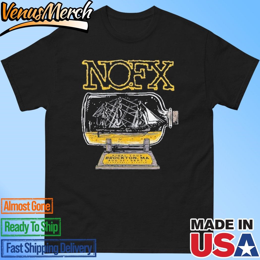 Official NOFX Tour in Brockton MA On Aug 31-Sep 1 2024 Shirt