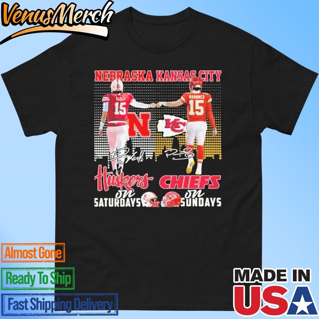 Official Nebraska Huskers – Kansas City Chiefs Signature Unisex T-Shirt