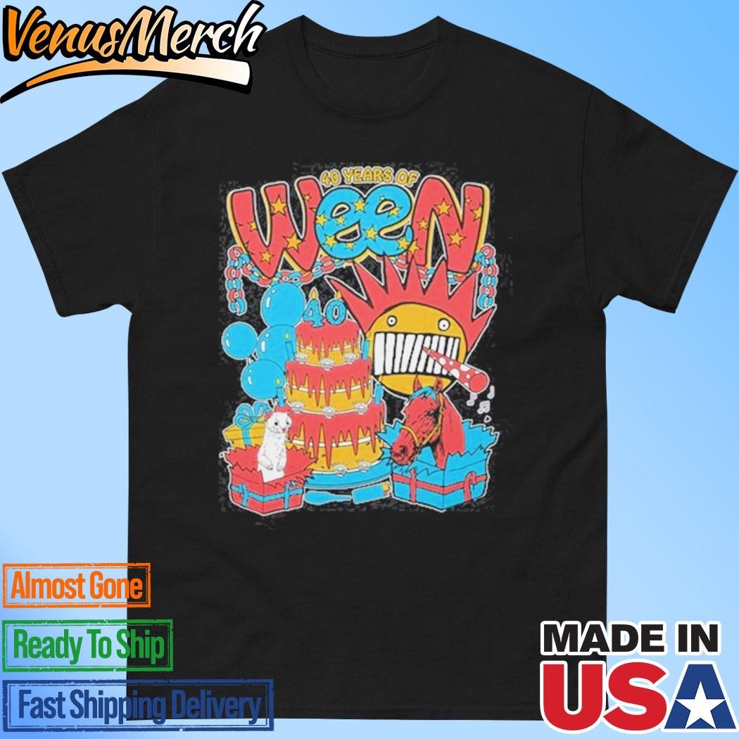 Official New Ween 40th Anniversary Tour 2024 Shirt