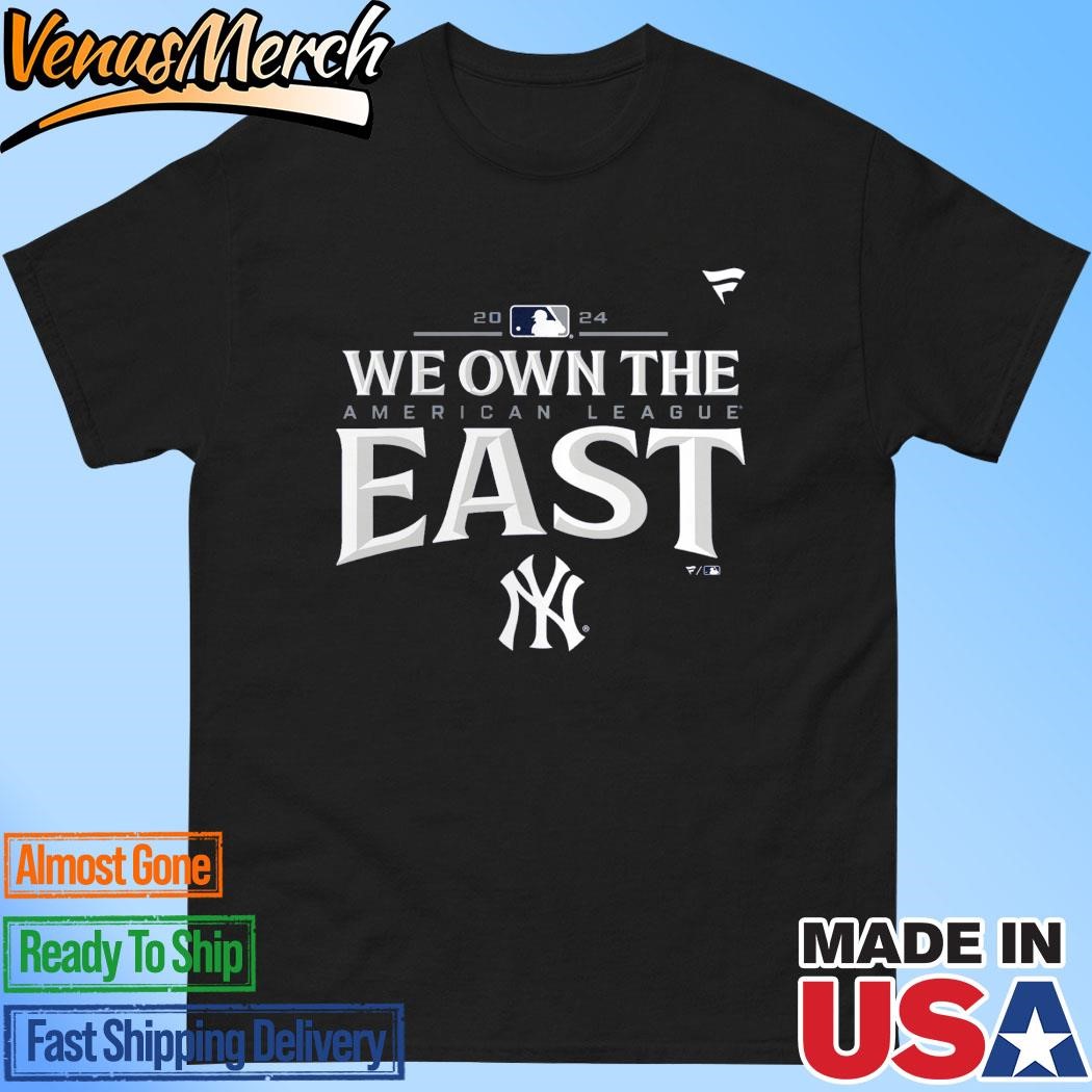 Official New York Yankees 2024 AL East Division Champions Locker Room T-Shirt