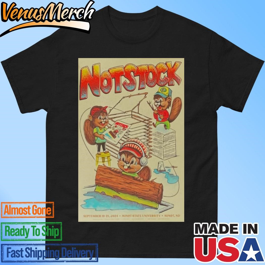 Official Notstock Minot State Poster University, Sept 19-21 State Tour Shirt