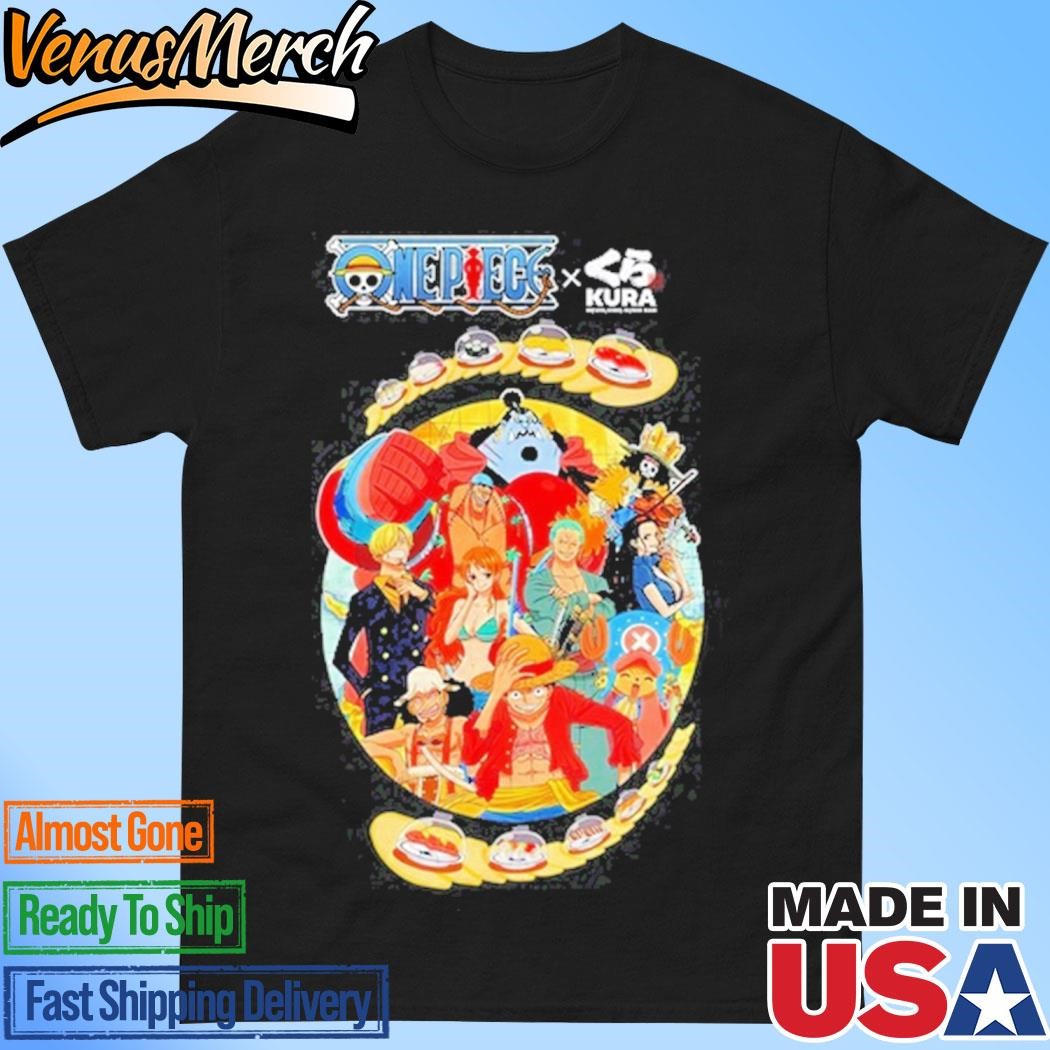 Official One Piece x Kura Revolving Sushi Bar 2024 Shirt