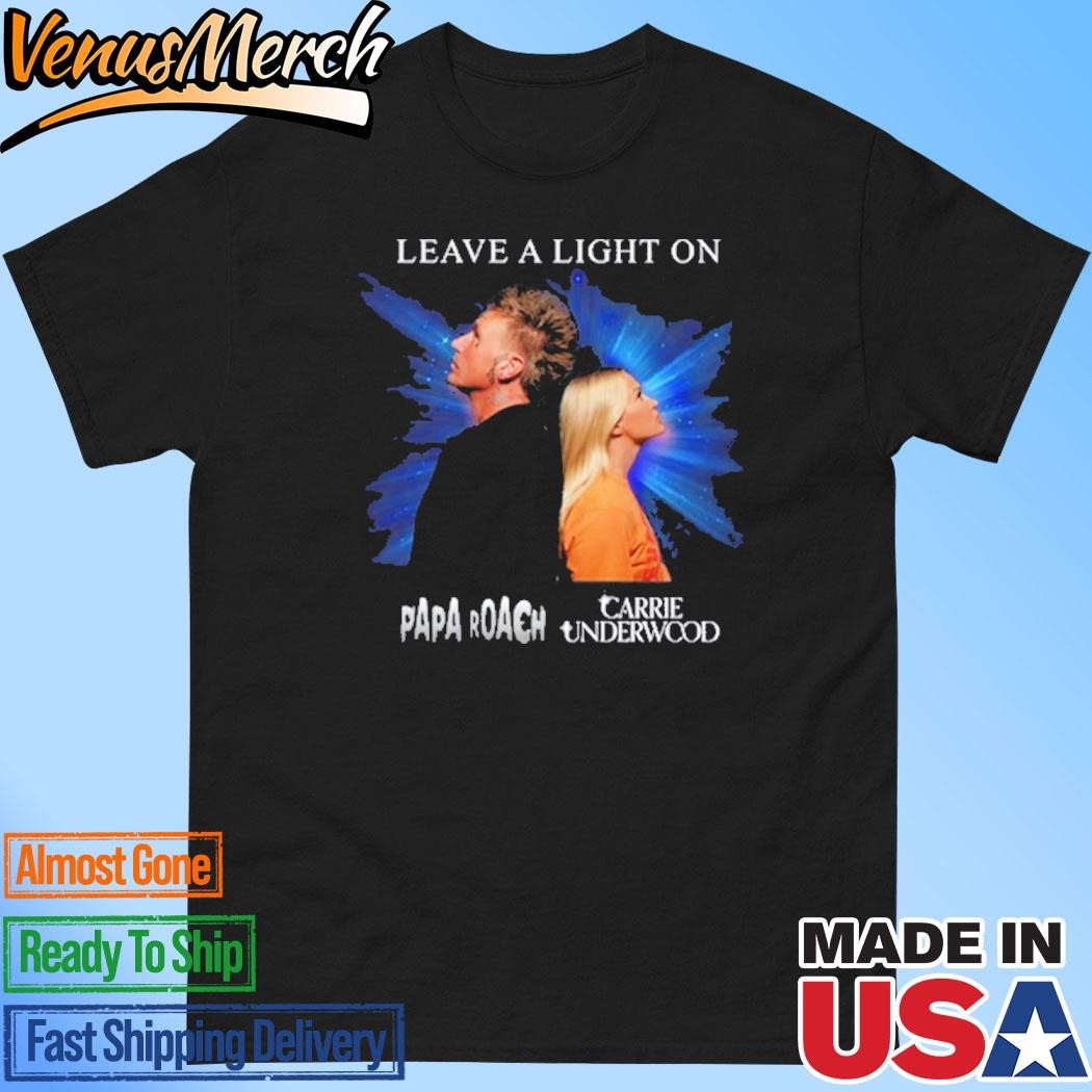 Official Papa Roach & Carrie Underwood Leave A Light On 988 T-Shirt