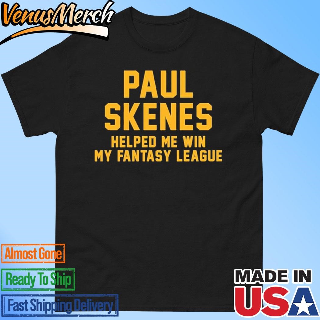 Official Paul Skenes Helped Me Win My Fantasy League Shirt