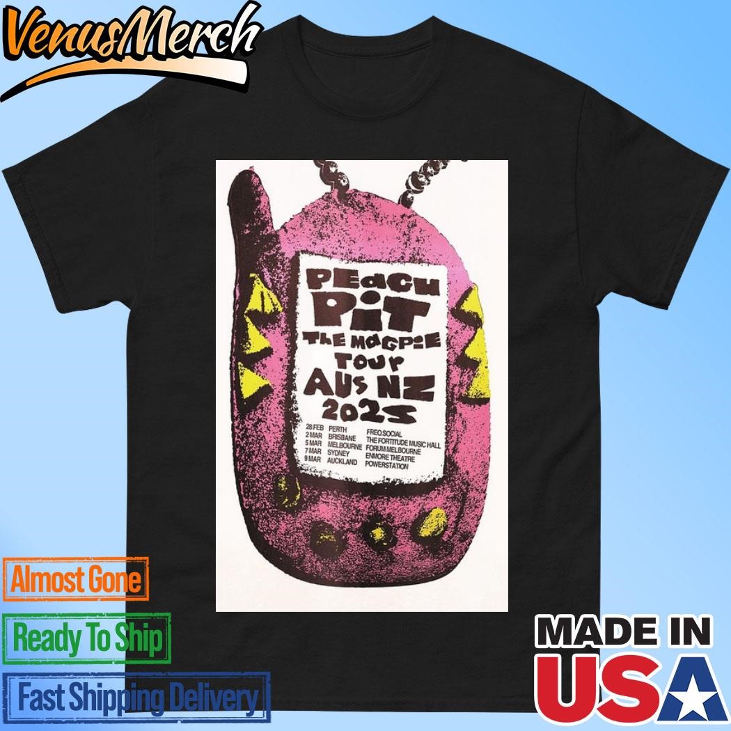 Official Peach Pit The Magpie Tour Australia & New Zealand 2025 Poster Shirt