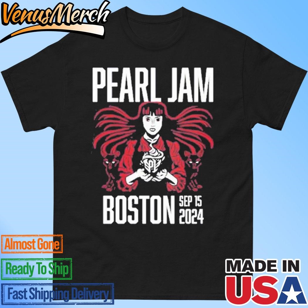 Official Pearl Jam Night 1 Event Tee In Boston MA At Fenway Park On September 15 Dark Matter World Tour 2024 Shirt