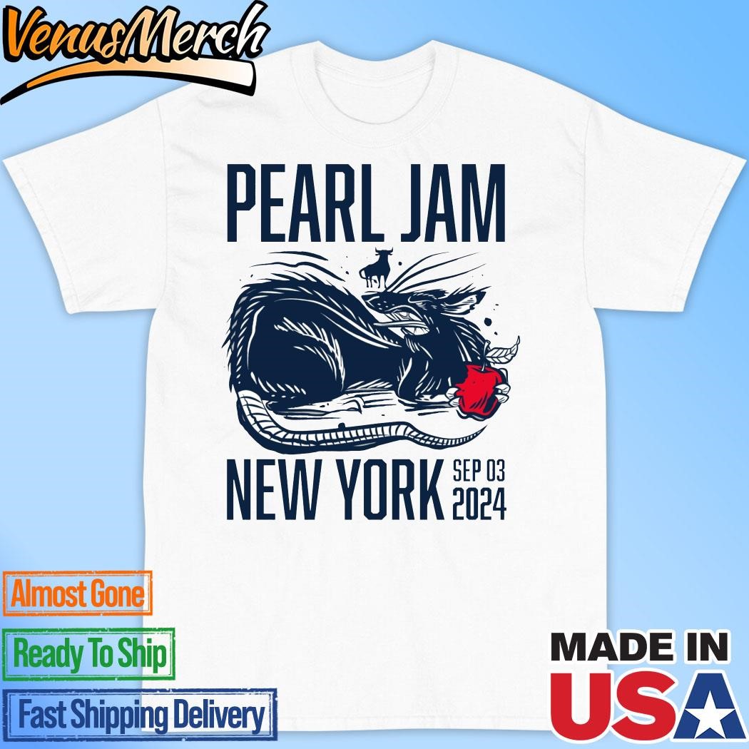 Official Pearl Jam September 03 2024 New York, New York State United States Madison Square Garden Shirt