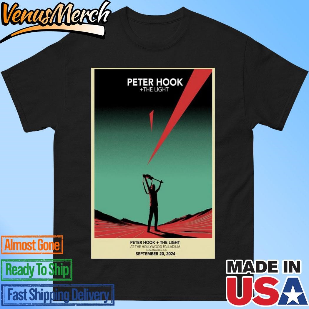 Official Peter Hook & The Light September 20 2024 Hollywood Palladium, Los Angeles, CA Band Event Poster Shirt