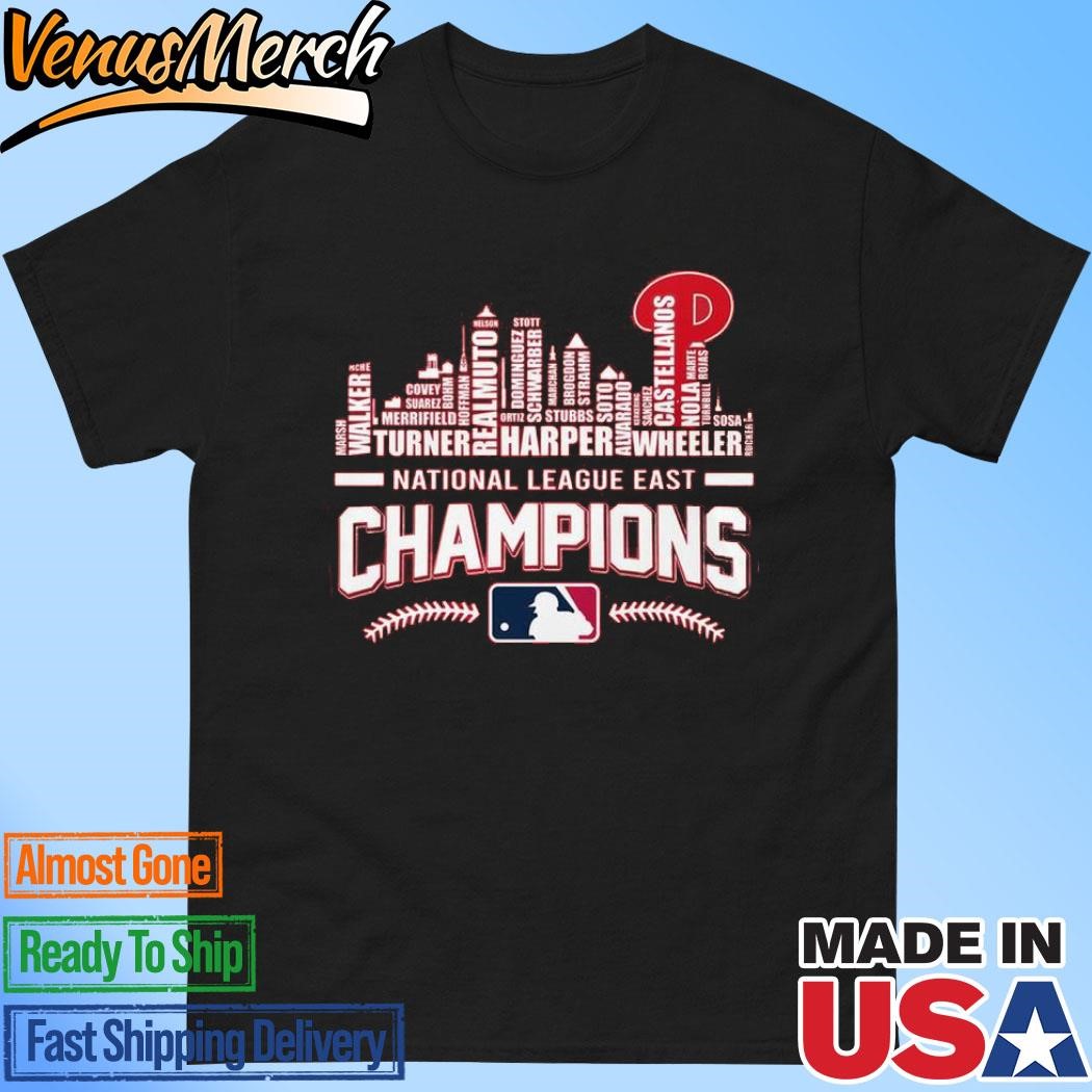 Official Philadelphia Phillies National League East Champions Skyline 2024 Shirt