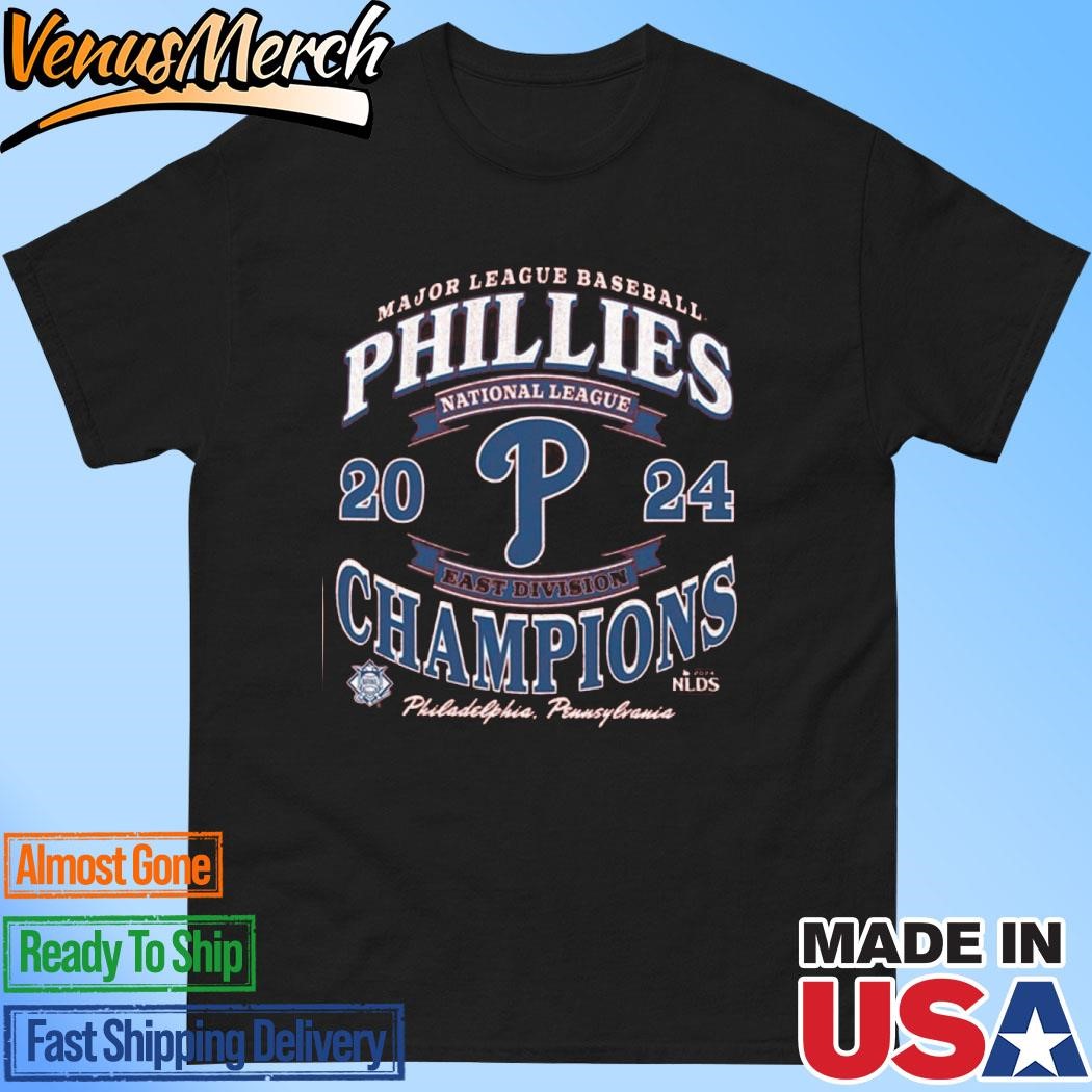 Official Philadelphia Phillies Red 2024 Division Champs Franklin Short Sleeve Fashion T Shirt