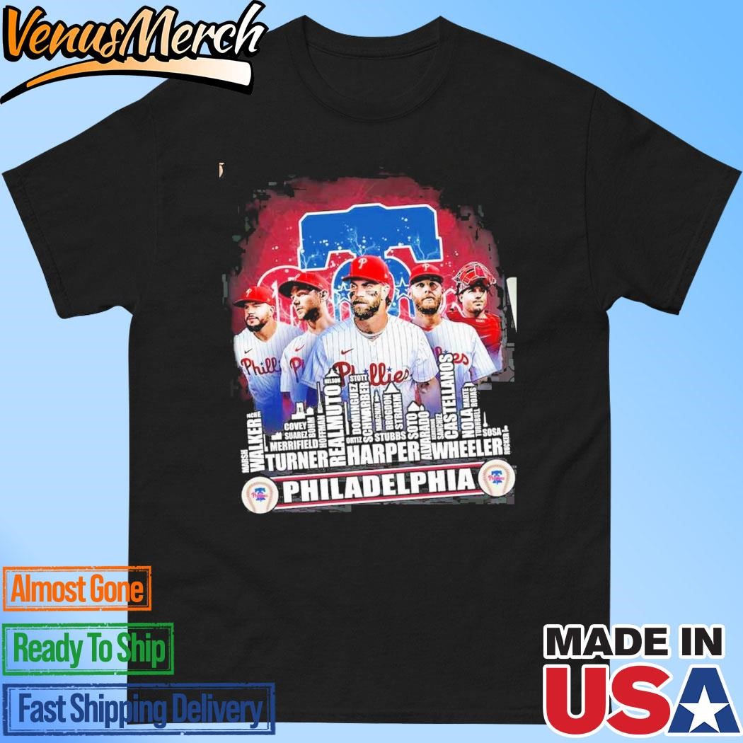 Official Philadelphia Phillies Skyline 2024 The Champions Baseball T-Shirt