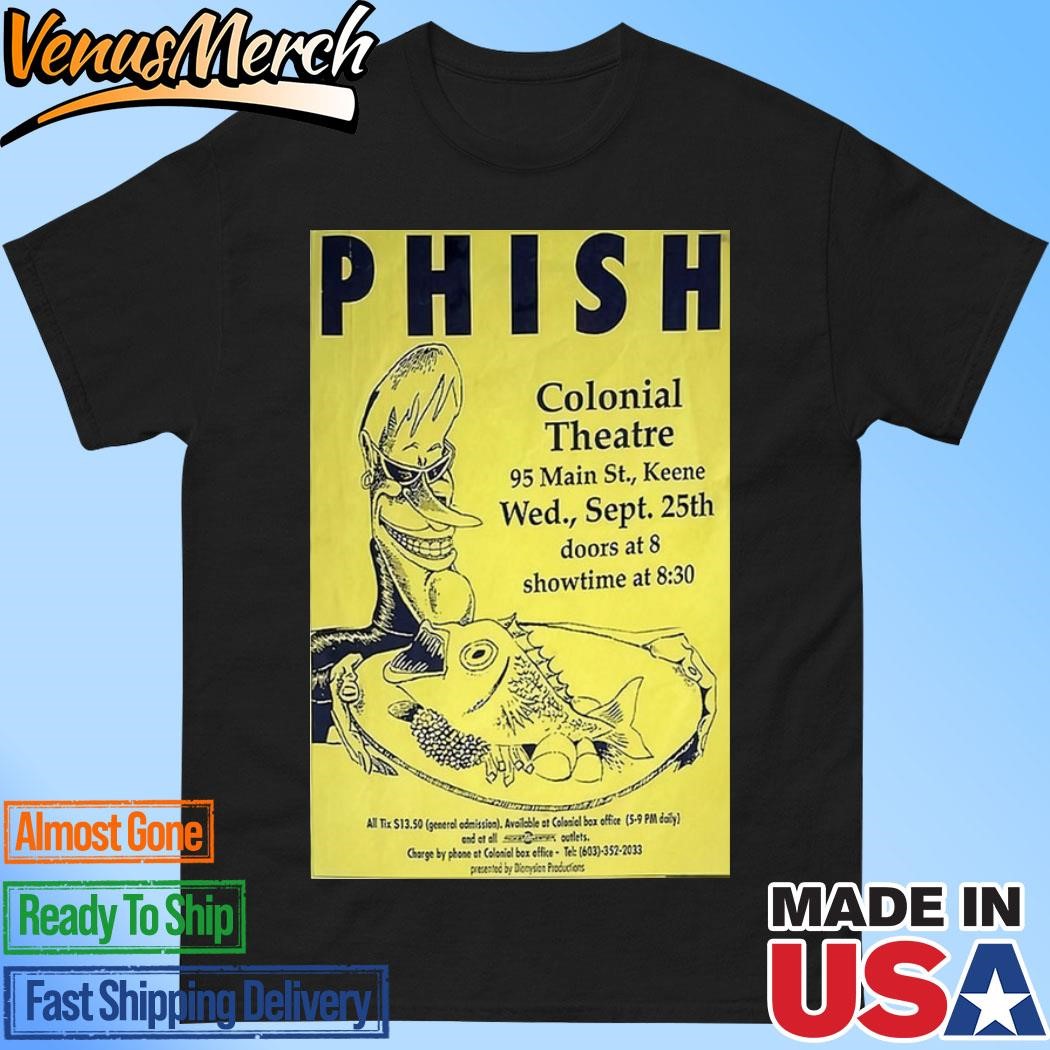 Official Phish Show Showtime At Wed Colonial Theatre Sept 25 2024 Poster Shirt