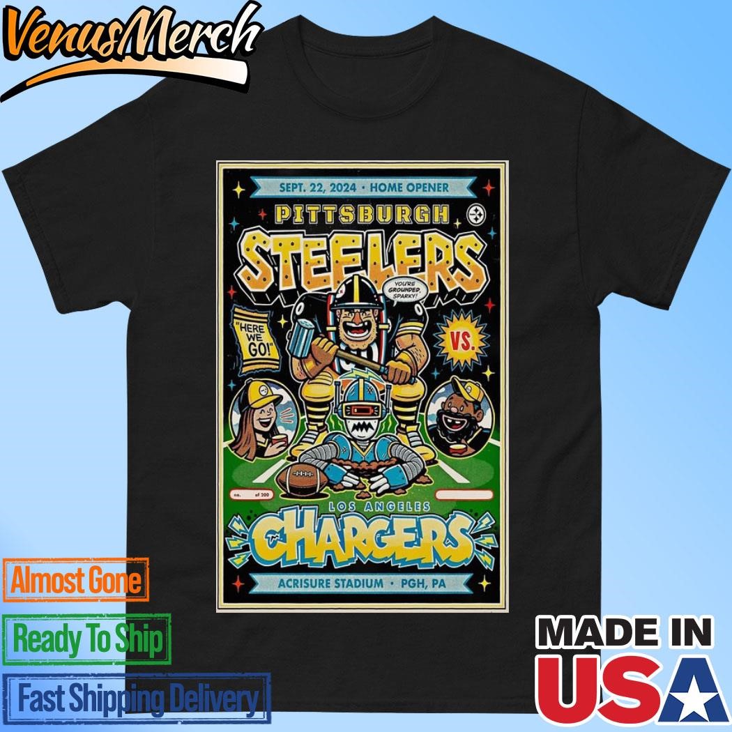 Official Pittsburgh Steelers vs Los Angeles Chargers Sept 22 2024 Acrisure Stadium Poster Shirt