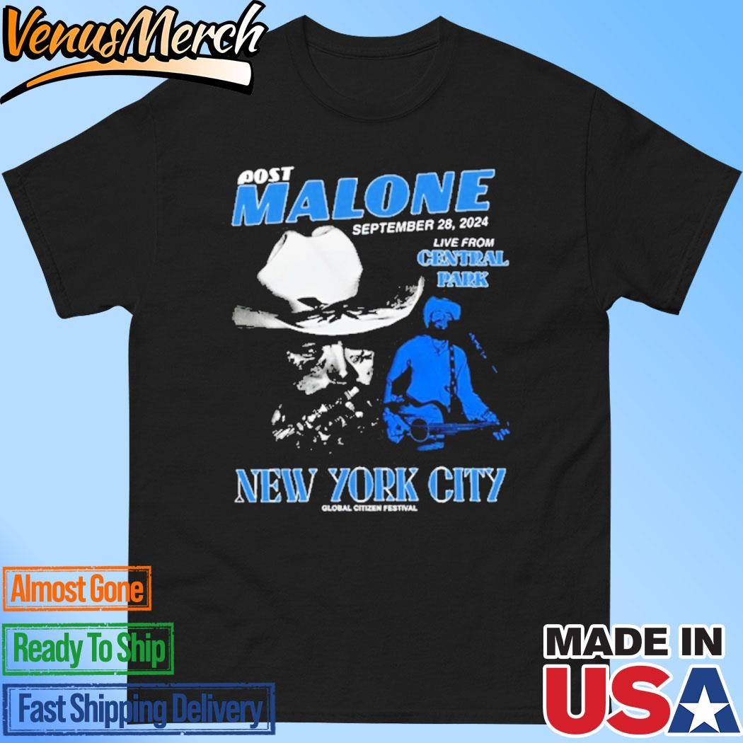 Official Post Malone Sept 28, 2024 New York City Event Shirt