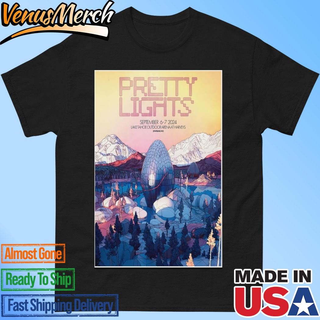 Official Pretty Lights Limited Poster In Stateline NV At Lake Tahoe Outdoor Arena at Harveys On September 6-7 2024 Shirt