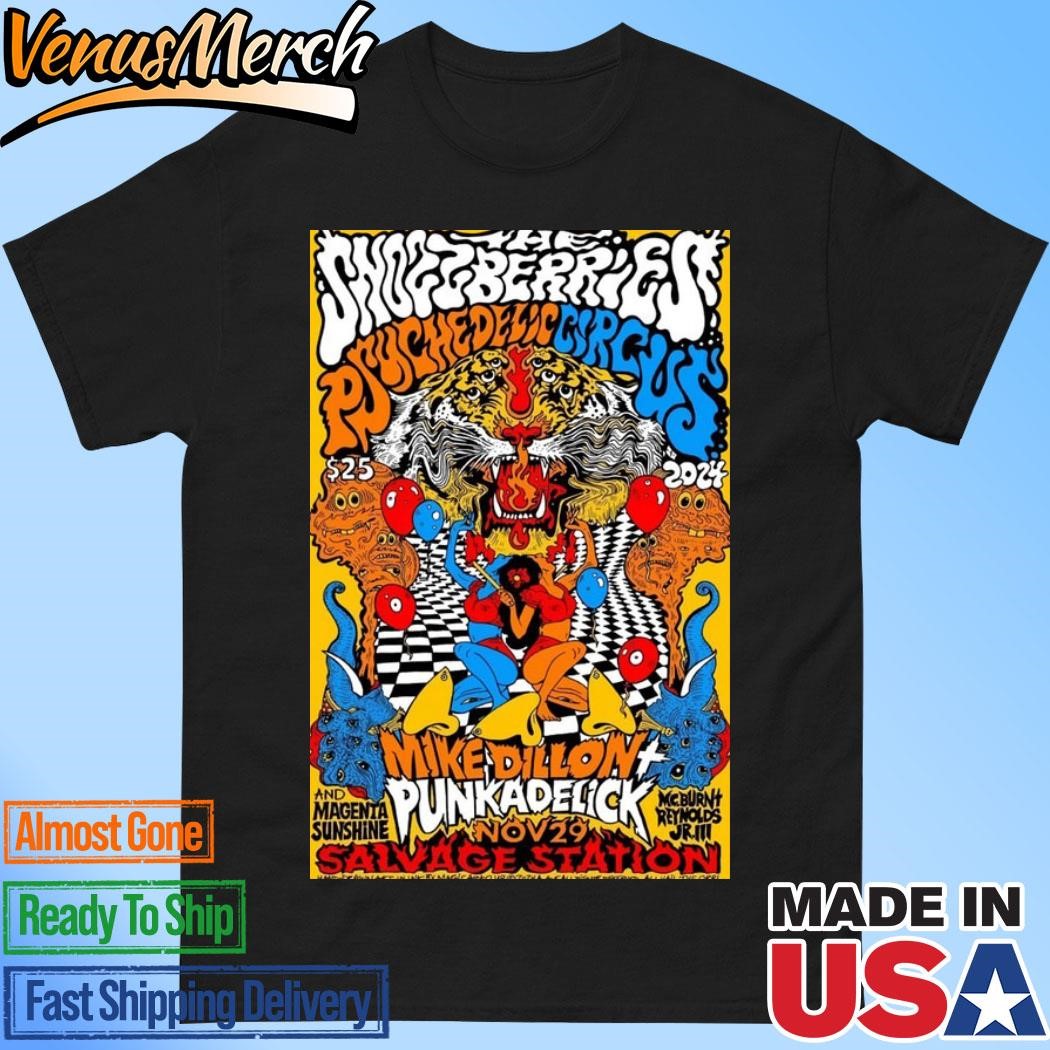 Official Psychedelic Circus Asheville NC 11 29 24 Event Poster Shirt