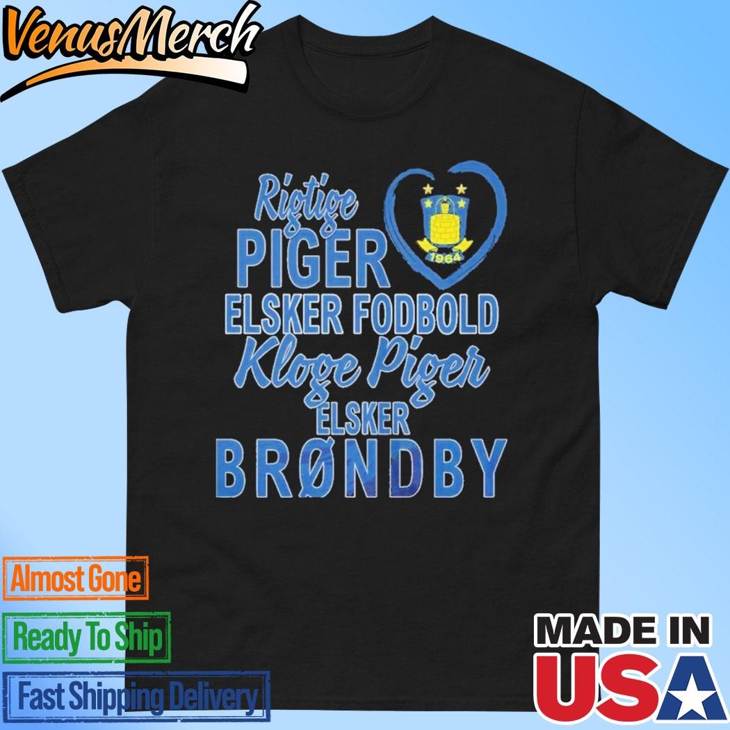 Official Real Women Love Football Smart Women Love Brondby FC T-Shirt