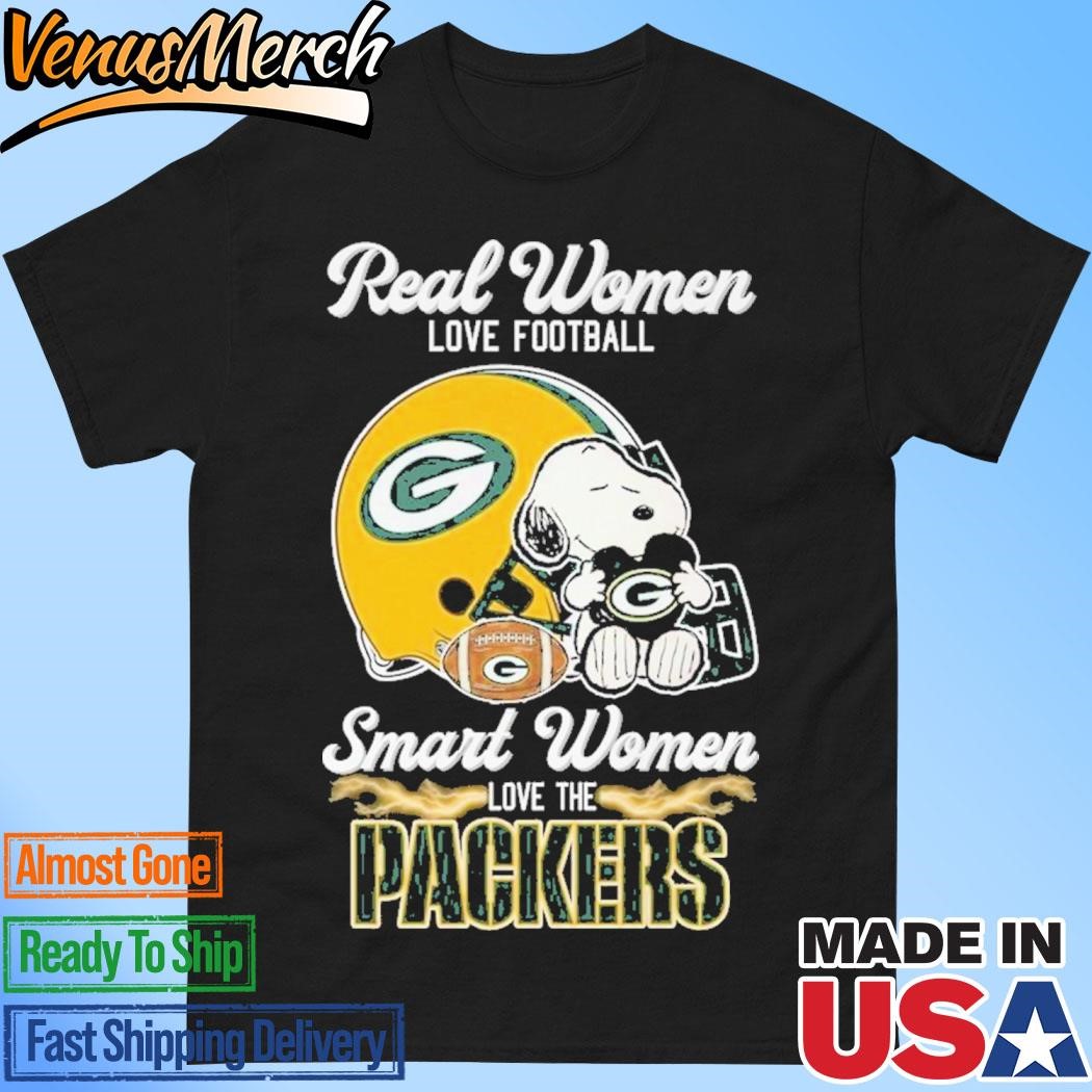 Official Real Women Love Football Smart Women Love The Green Bay Packers T-Shirt