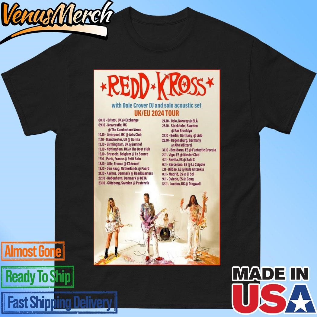 Official Redd Kross UK EU 2024 Tour Poster Shirt