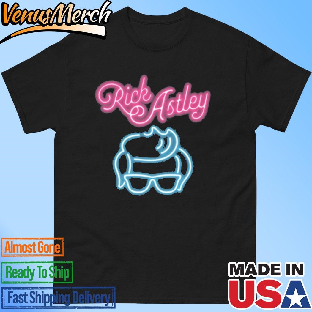 Official Rick Astley Neon Sign Shirt