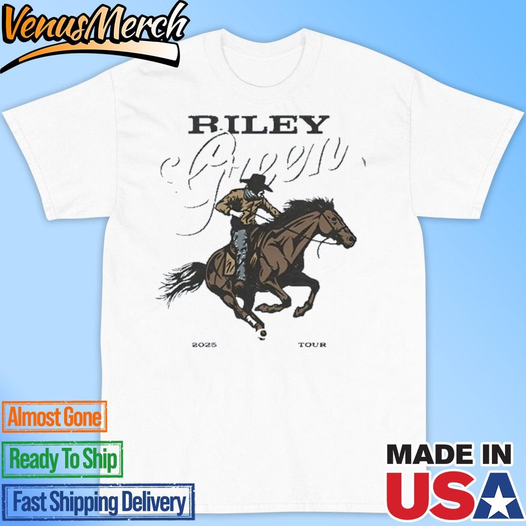 Official Riley Green Damn Country Music Tour 2025 Cowboy Concert Shirt