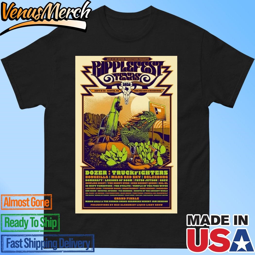 Official RippleFest Texas The Far Out Lounge And Stage In Austin TX Sep 19-22 2024 Poster Shirt