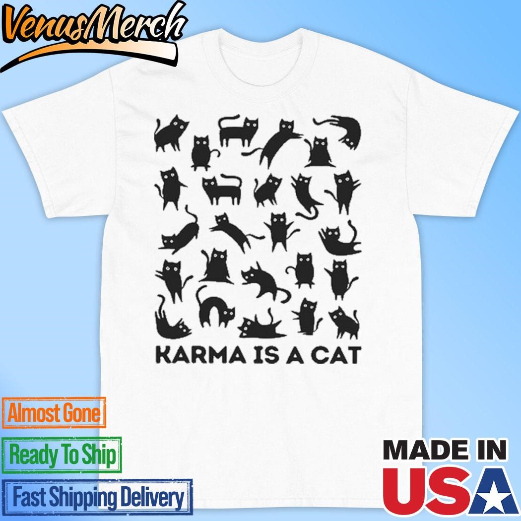 Official Rose Blush Studio Swift Alert Karma Is A Cat Shirt