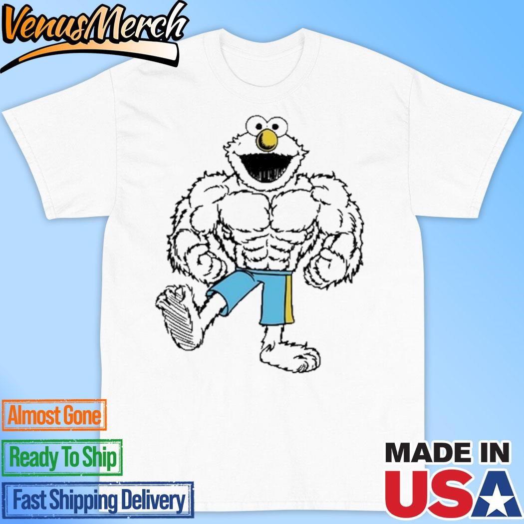 Official Ross Chastain Sesame Street Buff Muscle Elmo Shirt