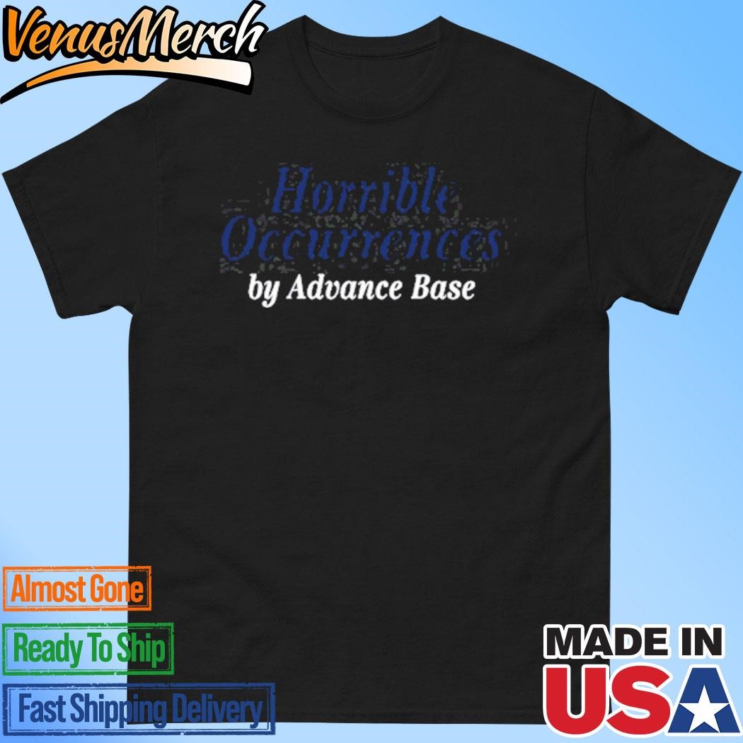 Official Run For Cover Records Advance Base Horrible Occurrences Shirt