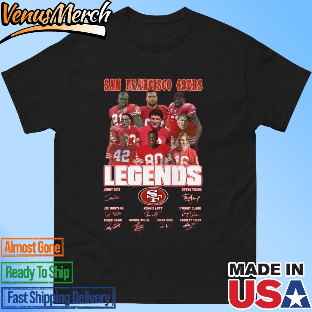 Official San Francisco 49ers Legends Signatures T-Shirt