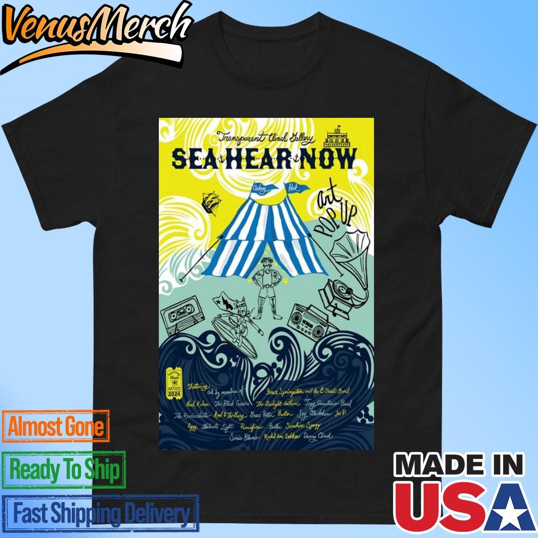 Official Sea Hear Now 2024 Poster Art Pop Up Artists Event Shirt