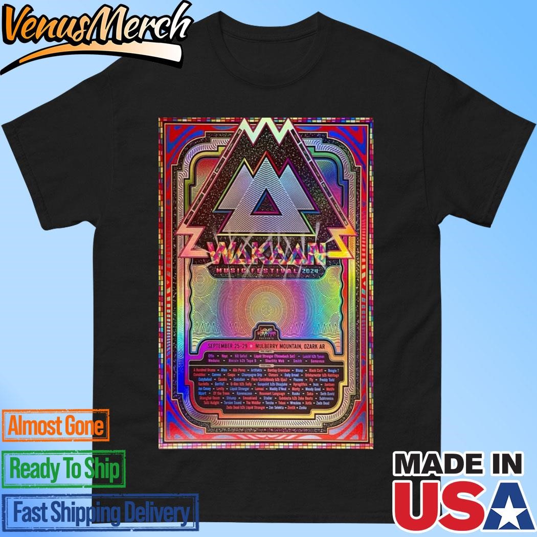 Official September 25-29 Wakaan Show Music Festival 2024 Mulberry Mountain, Ozark AR Poster Shirt