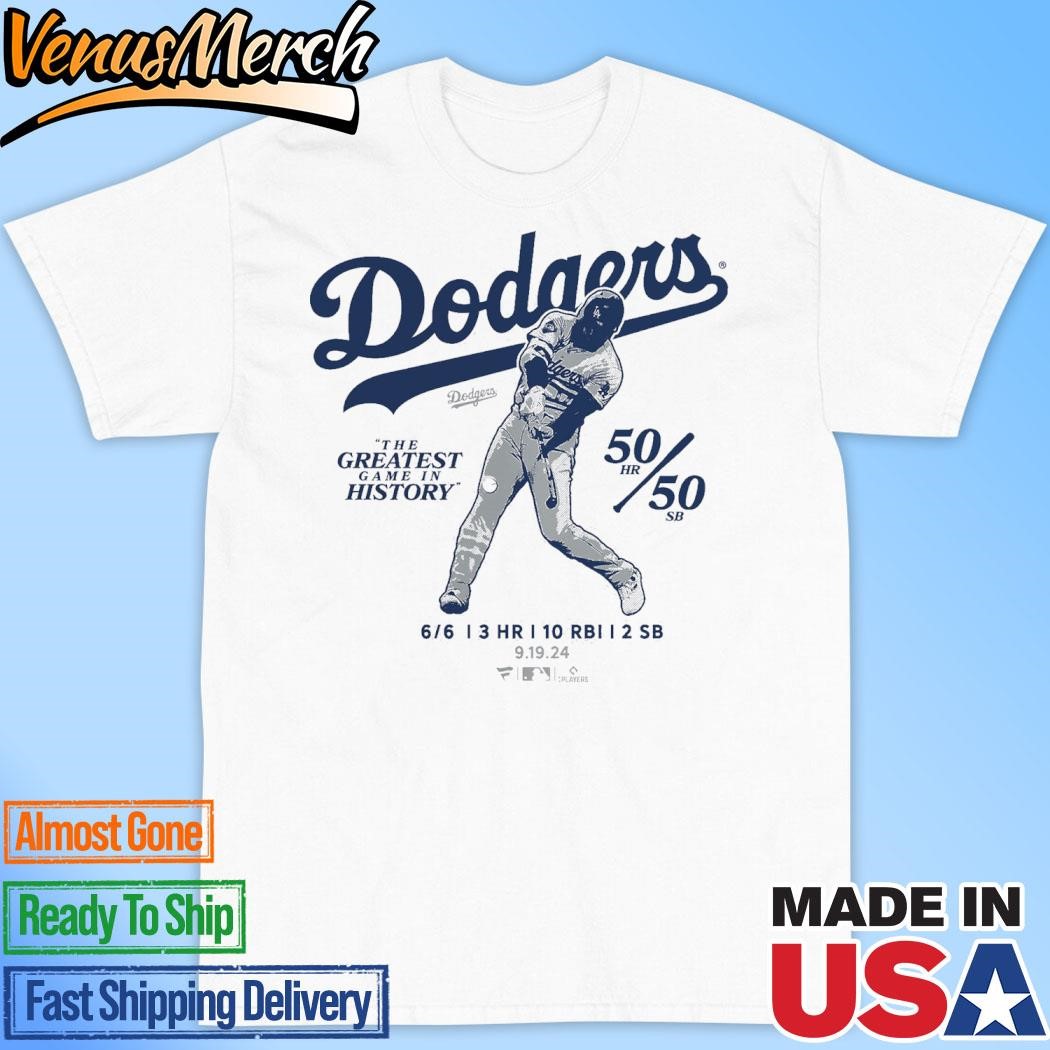 Official Shohei Ohtani Los Angeles Dodgers 6 for 6 T-Shirt