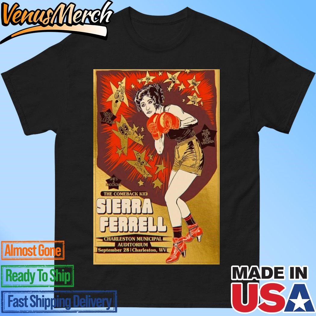 Official Sierra Ferrell September 28 2024 Charleston Municipal Auditorium, Charleston, WV Concert Poster Shirt