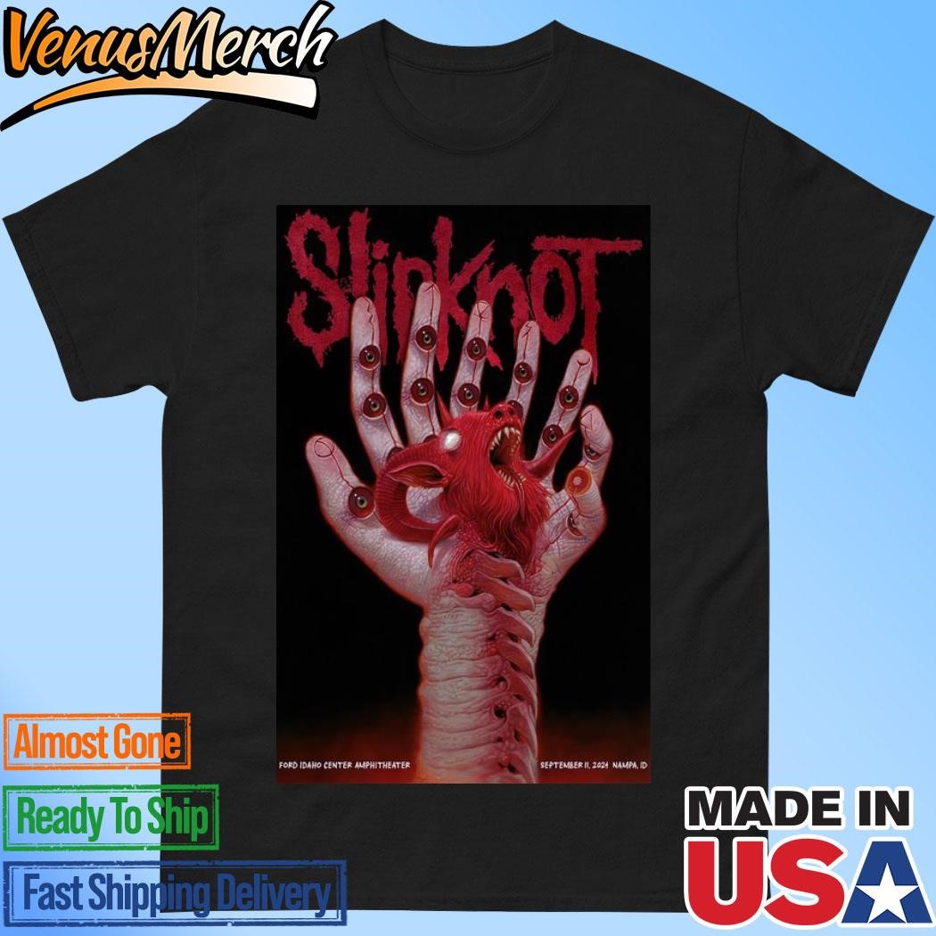 Official Slipknot In Nampa, ID On September 11 2024 Tour Poster Shirt