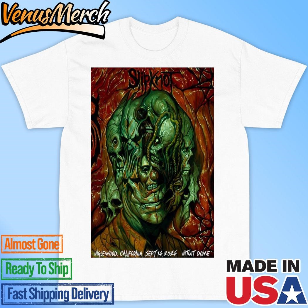 Official Slipknot Inglewood, CA September 14 2024 Intuit Dome Concert Poster Shirt