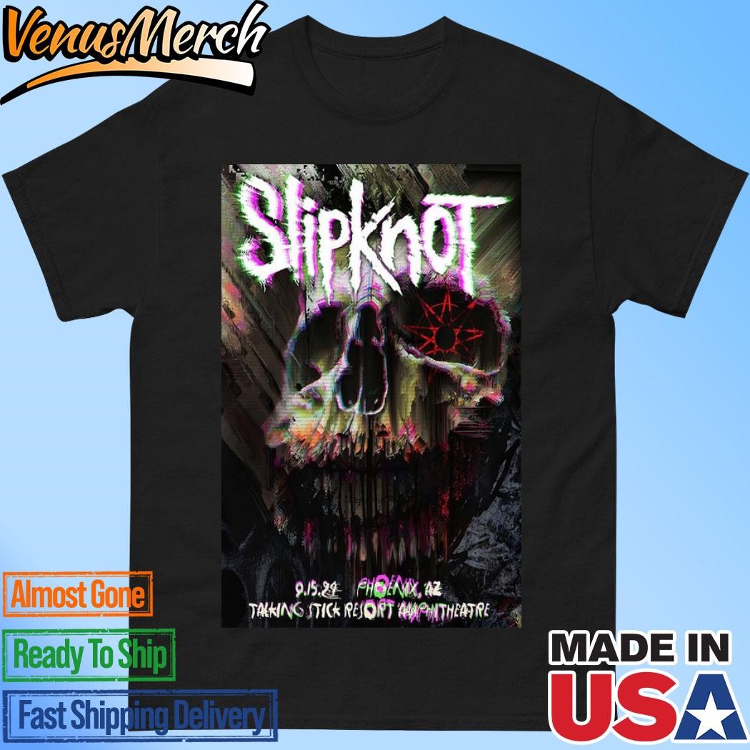 Official Slipknot Phoenix, AZ September 15 2024 Talking Stick Resort Amphitheatre Concert Poster Shirt