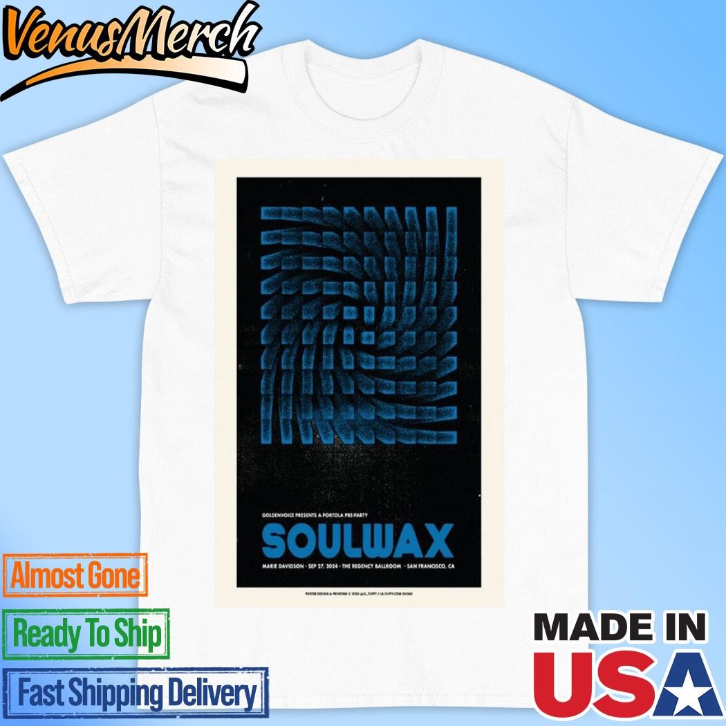 Official Soulwax Sep 27, 2024 The Regency Ballroom in San Francisco Poster Shirt