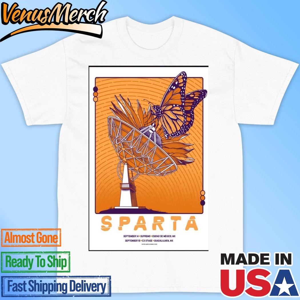 Official Sparta Sept 14 2024 Supremo in Ciudad de México Tour Poster Shirt