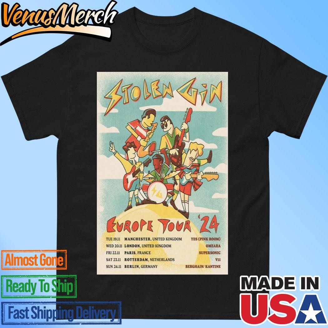 Official Stolen Gin Europe Tour 2024 Poster Shirt