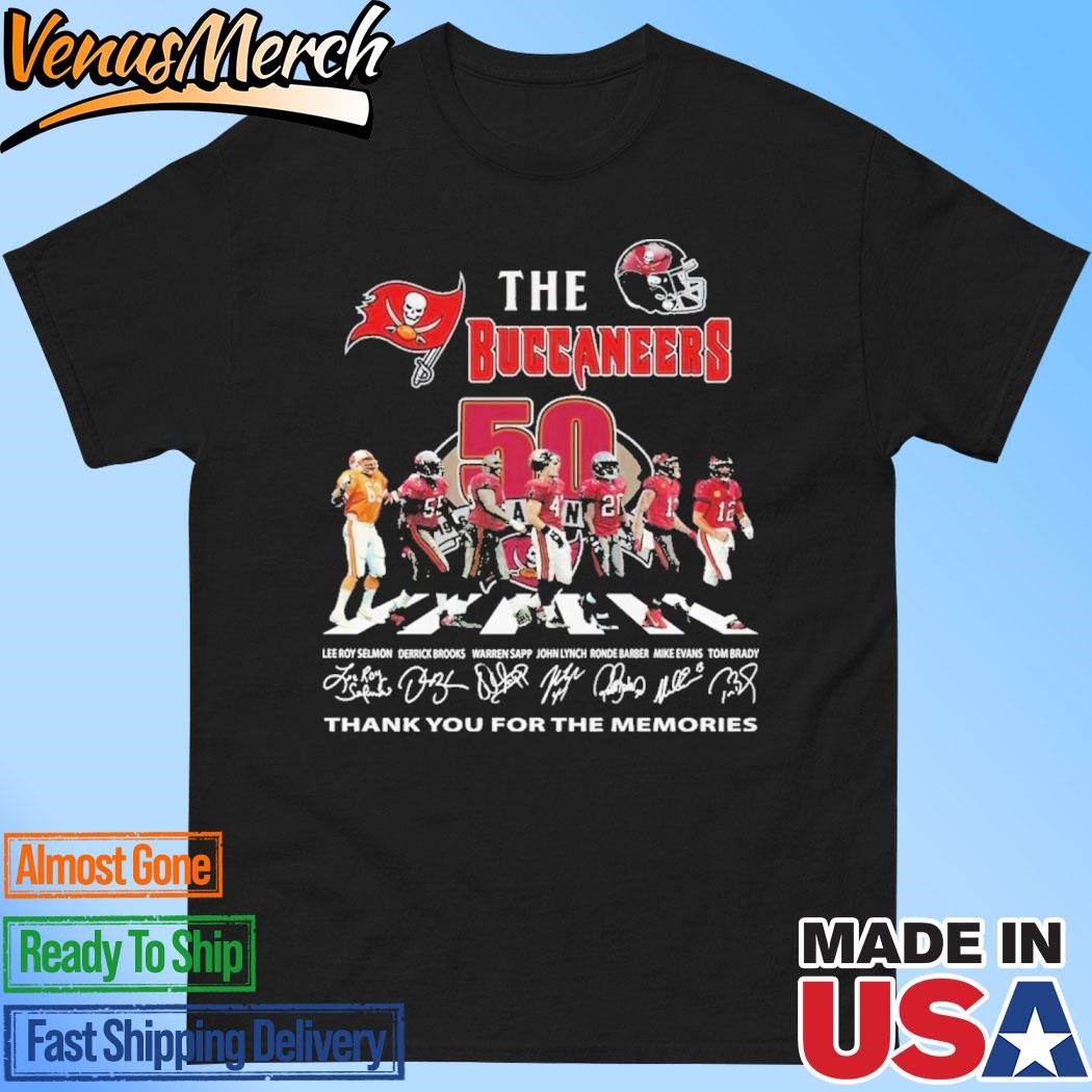 Official Tampa Bay Buccaneers 50 Years Of The Victory T-Shirt