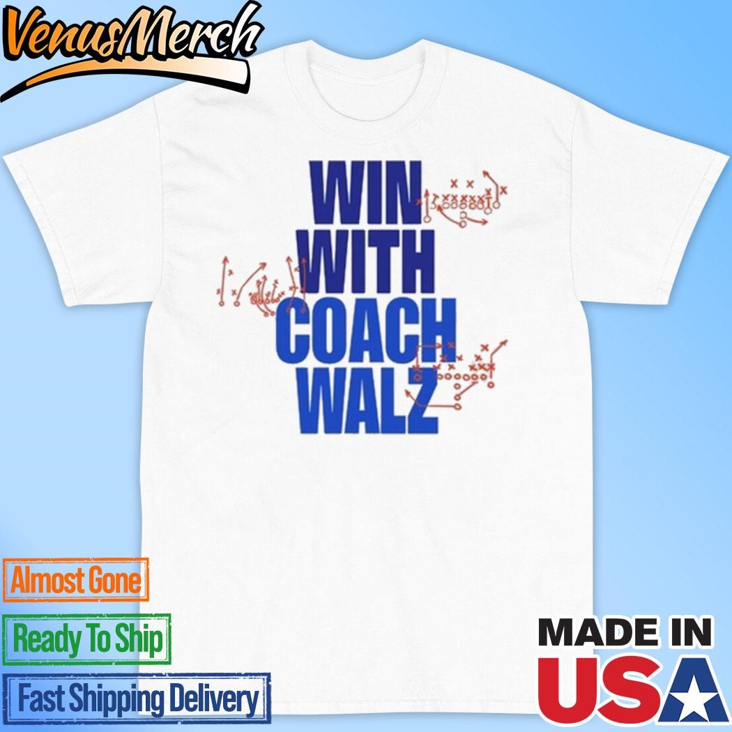 Official Team Kamala Win With Coach Walz Funny Shirt