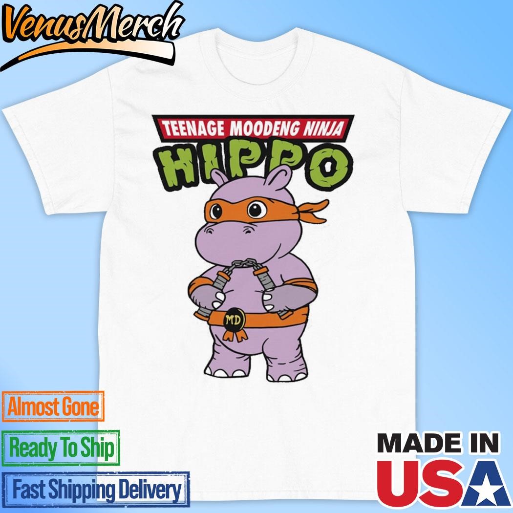 Official Teenage Moodeng Ninja Hippo Shirt