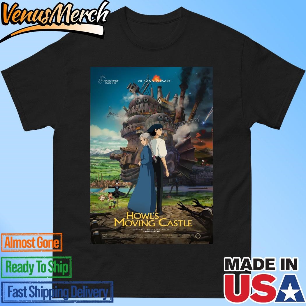 Official The 20th Anniversary Of Howl’s Moving Castle The Film Will Be Re-Released In Theaters On September 26 T-Shirt