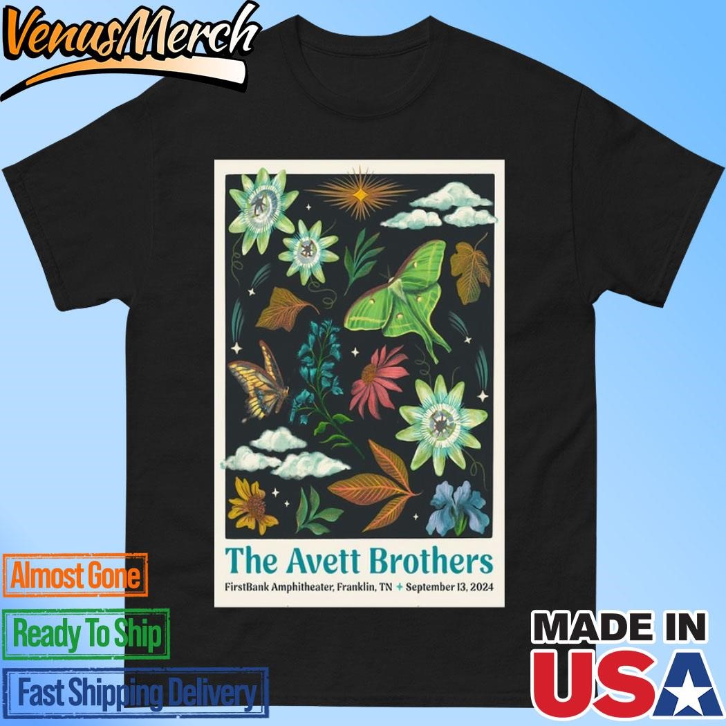 Official The Avett Brothers At FirstBank Amphitheater On Sept 13, 2024 Show Poster Shirt